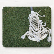 Lacrosse stick on grass mousepad