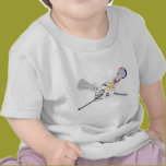 Lacrosse sticks with helmet t-shirts