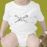 Lacrosse sticks with helmet t-shirts