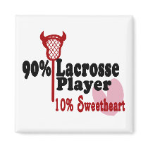 Lacrosse Sweetheart Refrigerator Magnets