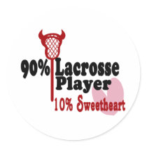 Lacrosse Sweetheart Stickers