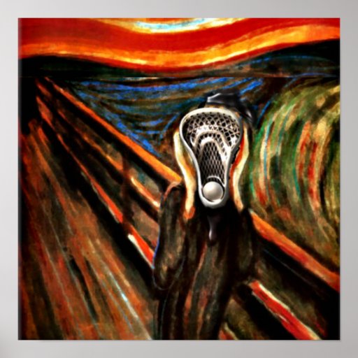 LACROSSE TEAM SCREAM POSTER