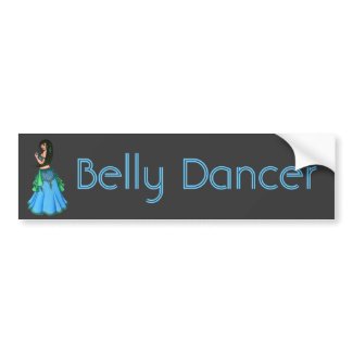Lacy Belly Dancer Bumper Sticker bumpersticker
