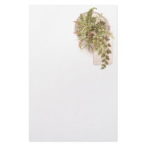 Lacy Ferns Victorian Scrapbook Card stationery