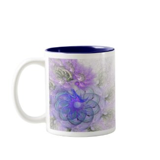 Lacy Fractal Flowers mug