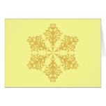 Lacy Gold Christmas Snowflake Cards