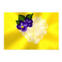 LACY HEART WITH PURPLE FLOWERS posters by anaisacolon LACY HEART WITH PURPLE FLOWERS posters