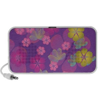 Lacy Lotus Purple Doodle Speaker zazzle_doodle