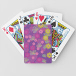 Lacy Lotus Purple Playing Cards