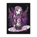 Lacy Pink Fairy Valentine's Day Postcard