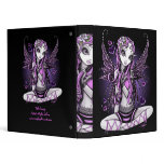 "Lacy" Pink Ribbon Fairy Art Avery Binder