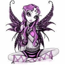 "Lacy" Pink Ribbon Fairy Art Photo Sculpture photo sculptures