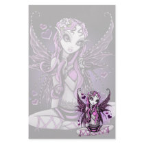 "Lacy" Pink Ribbon Valentine Fairy Art Stationery