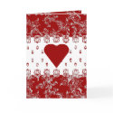 Lacy Red Valentine cards
