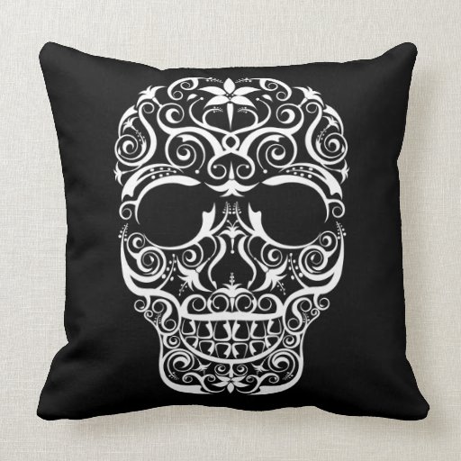 skull pillow