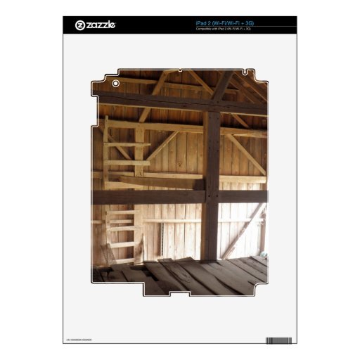 Ladder Loft & Rafters Old Barns Rural Photo iPad 2 Decal