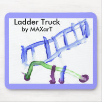 Ladder Truck Mouse Pad mousepads