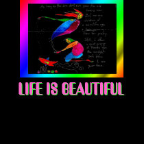 Ladies 2 Basic T-shirt - LIFE IS BEAUTIFUL 