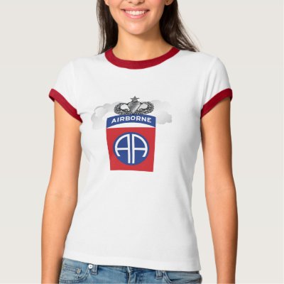 Ladies 82nd Airborne All The Way Tee T Shirts by trophyhouse