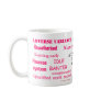 Ladies Accounting Swear Words!! Pink 'n' black Mugs