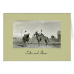 Ladies and Horses Cards