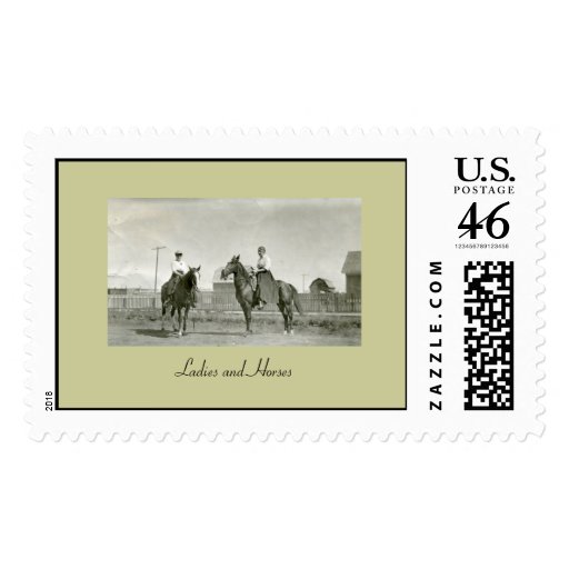 Ladies and Horses Stamp