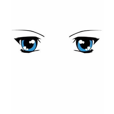 Ladies "Anime Eyes" top Tshirt by jaceyevans