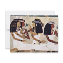 Ladies At A Banquet By Maler Der Grabkammer Des Ne Custom Announcements