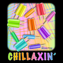 Ladies Baby Doll T - Chillaxin' Pop Art Popsicles t-shirts