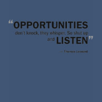 Ladies Baby Doll T -'Opportunities don't knock...' t-shirts