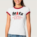 Ladies Baby Tee -- Fight Like A Canadian t-shirts