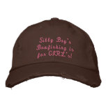 Ladies Bowfishing distressed hat Embroidered Hats