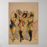 Ladies BURLESQUE Act VAUDEVILLE Poster