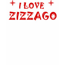 Ladies Camisole T-Shirt  Women's I Love ZIZZAGO