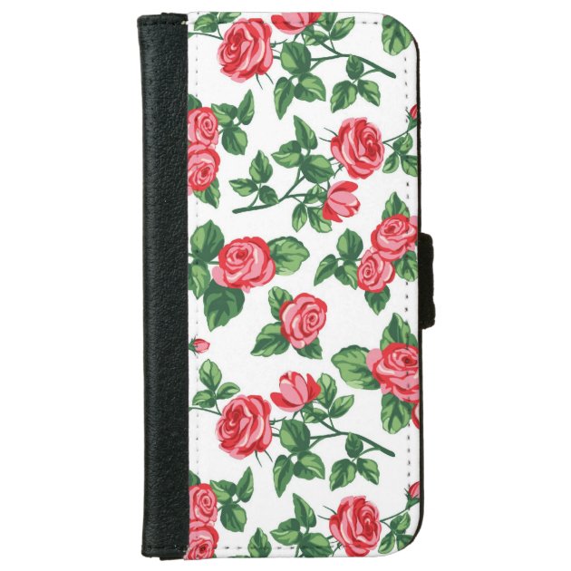 Ladies Chic Roses - Elegant Floral iPhone 6 Wallet Case
