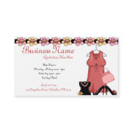 Ladies Clothes & Accessories Girly Business Cards profilecard