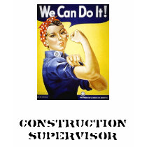 Ladies construction supervisor t-shirt by FalmouthPrints Ladies construction supervisor t-shirt