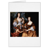 Ladies Elizabeth And Dorothy By Anthony Van Dyck Greeting Cards