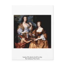 Ladies Elizabeth And Dorothy By Anthony Van Dyck Post Card