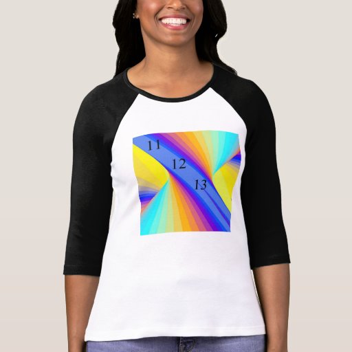 Ladies Fitted Rainbow Storm T-Shirt
