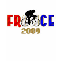 Ladies France 2009 cycling tour fans tee t-shirts