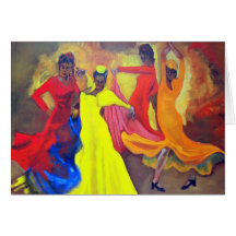 Ladies from Seville Greeting Card