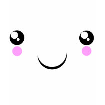 ladies funny cute anime Kawaii Face t-shirts