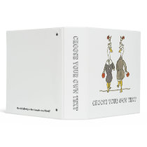 Ladies Geese Vinyl Binders