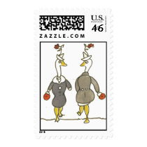 Ladies Geese Postage Stamp