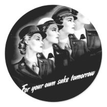 Ladies Go to The Nearest Recruiting Station stickers