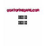 Ladies Goat of the Game.com t-shirts
