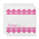 Ladies Golf Party Argyle Preppy invitation