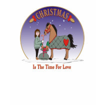 Ladies Horse Lovers Christmas Shirt