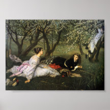 Ladies in Apple Blossoms Print